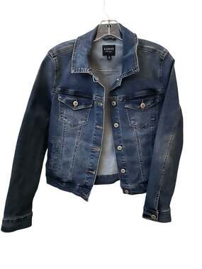 Curve Appeal Lillian Dark Wash Stretch Denim Jacket Size Medium